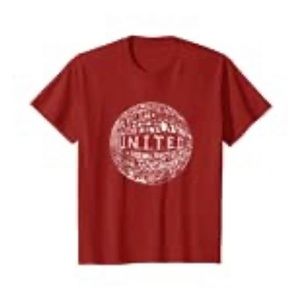Manchester‎ United White Typography Print t-shirt